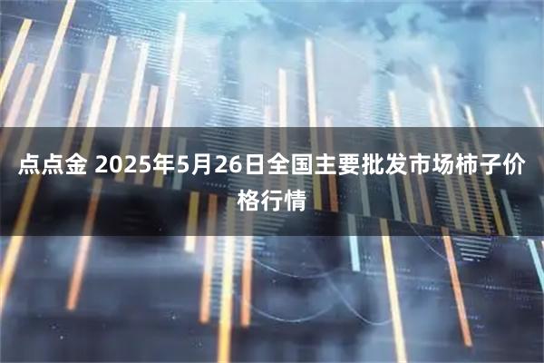 点点金 2025年5月26日全国主要批发市场柿子价格行情