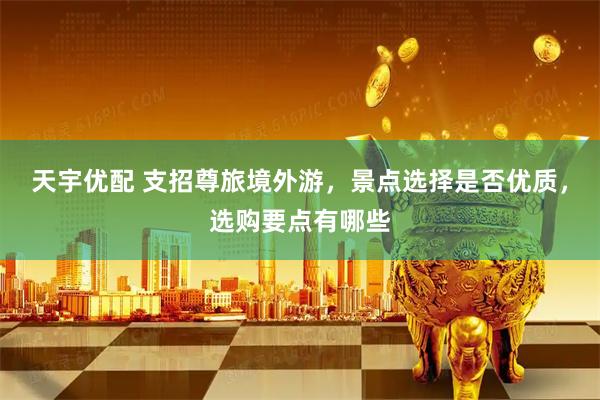 天宇优配 支招尊旅境外游，景点选择是否优质，选购要点有哪些